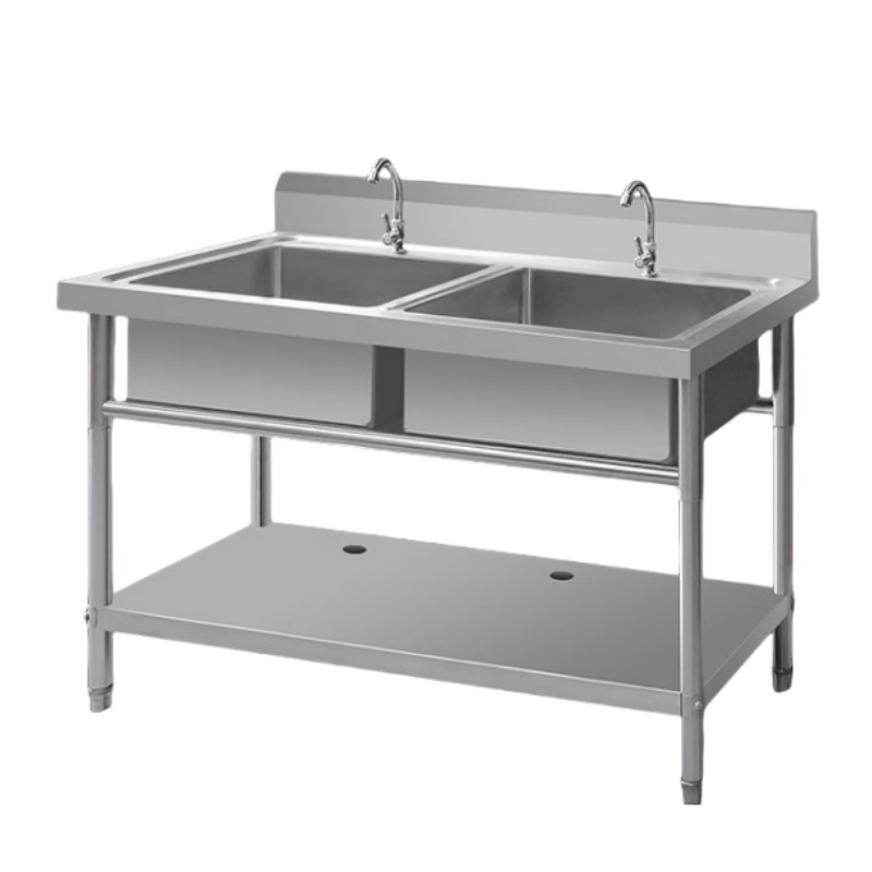 Commercial Kitchen Plumbing - حوض غسيل تجاري من الفولاذ المقاوم