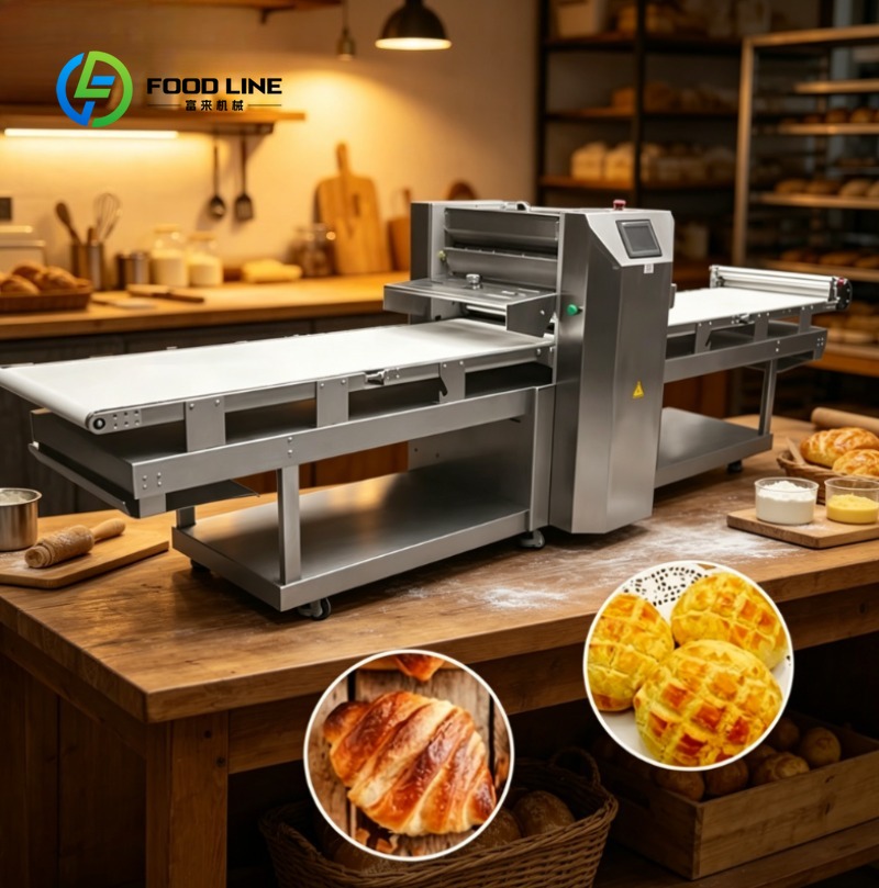 Rotary Bakery Oven - آلة فرد العجين الصناعية من الفولاذ