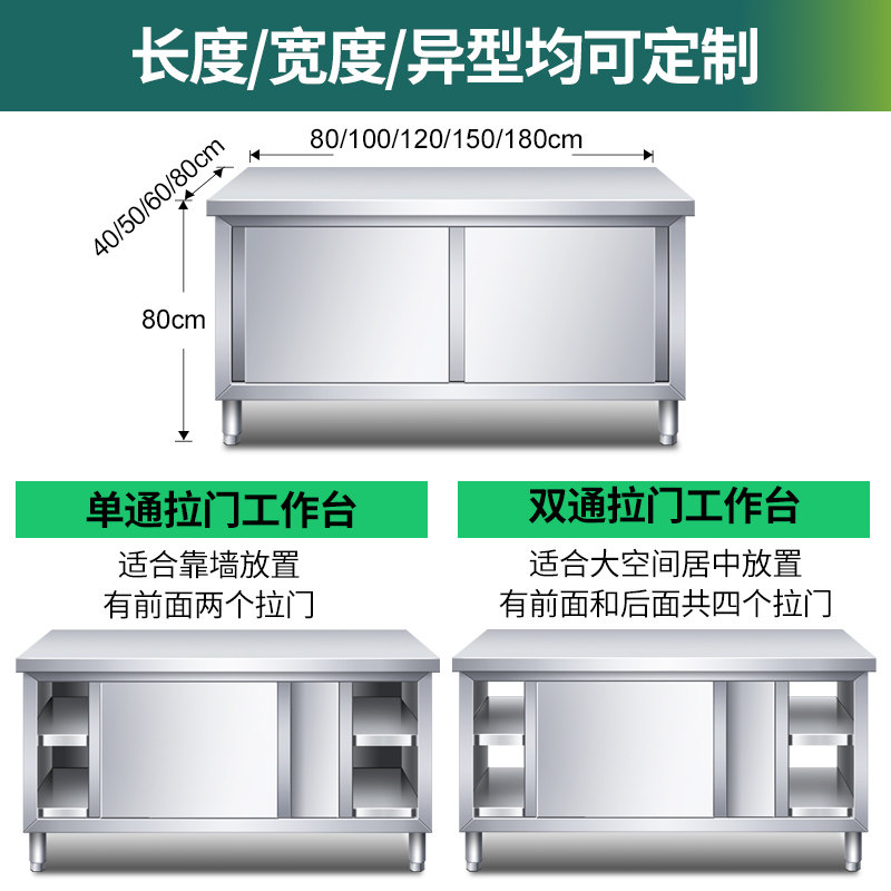 Commercial Kitchen Worktops - سطح عمل مطبخ من الفولاذ المقاوم
