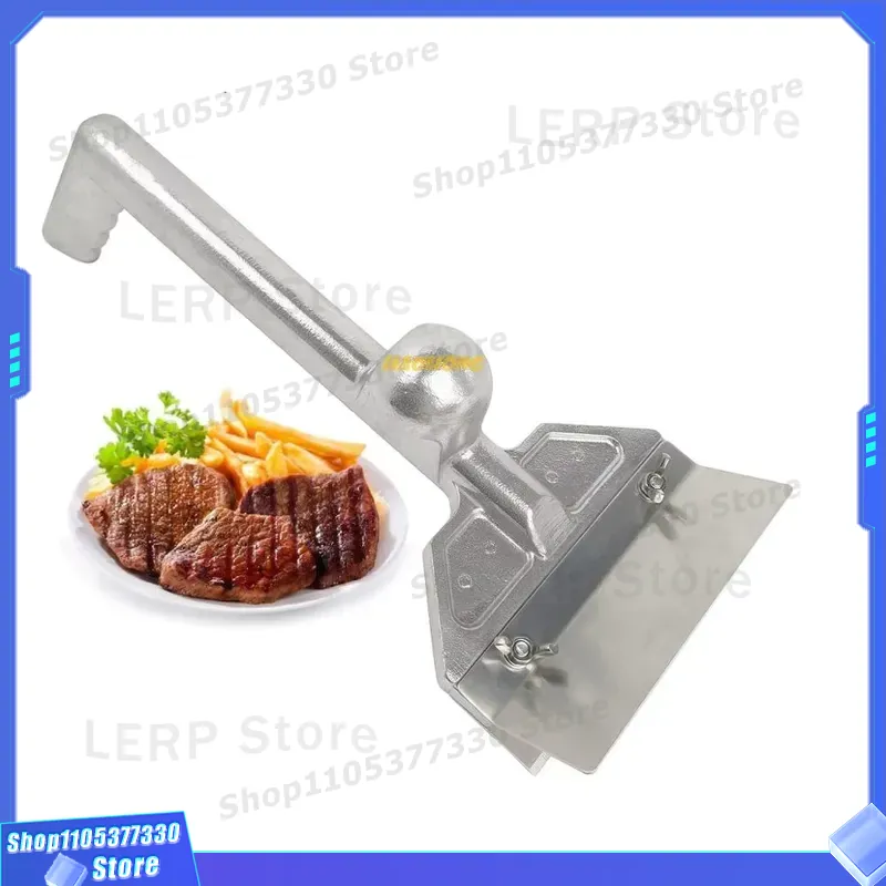 Commercial Kitchen Maintenance - مكشطة شبك معدنية متينة بمقبض طويل،