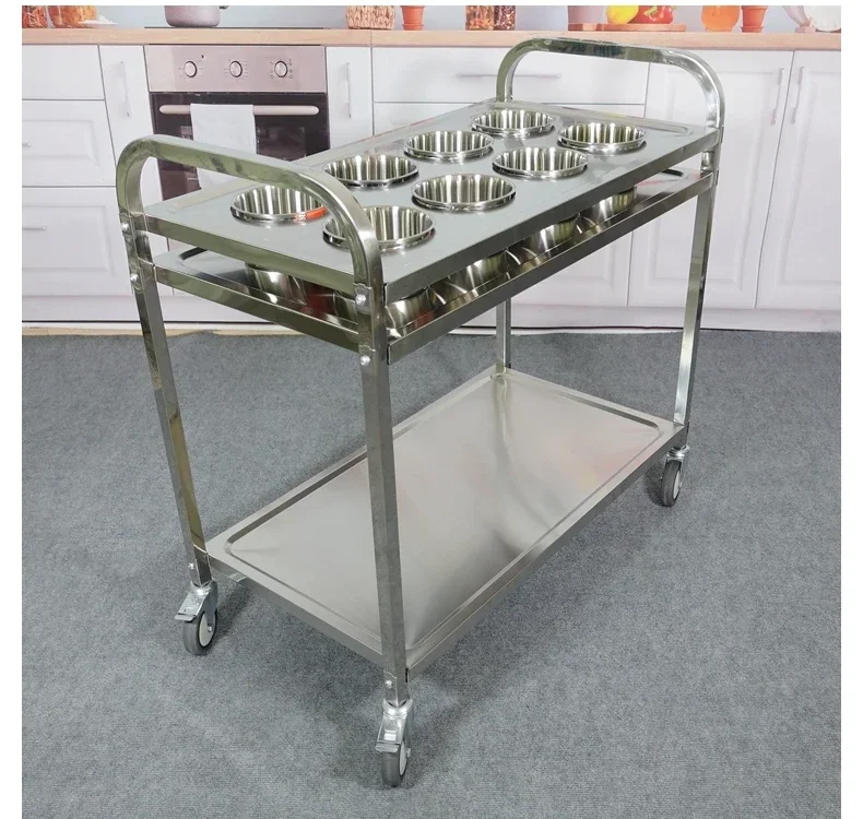 Commercial Kitchen Plumbing - عربة توابل متنقلة من الفولاذ المقاوم
