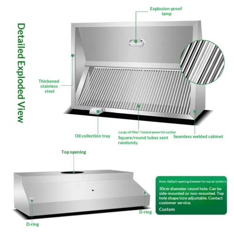 شفاط مطبخ تجاري قابل للتخصيص ي - مراجعة Commercial Kitchen Kitchen وسعره