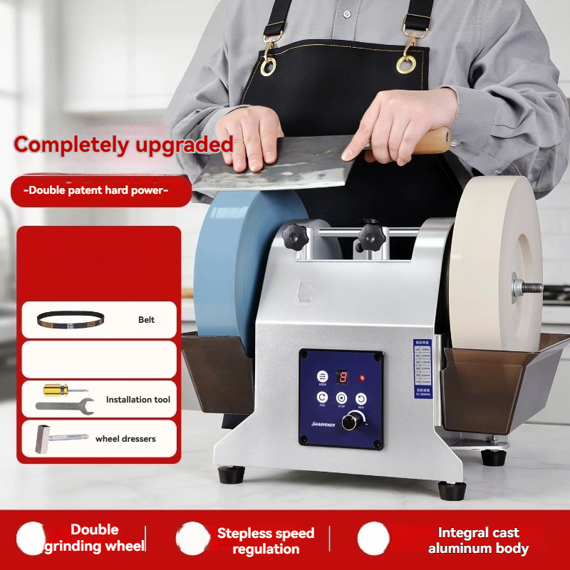 مبراة سكاكين كهربائية بعجلتين، - مراجعة Commercial Kitchen Knife Sharpener وسعره