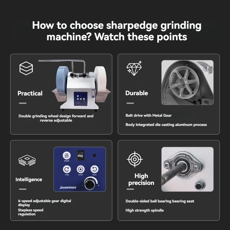 مبراة سكاكين كهربائية بعجلتين، - مراجعة Commercial Kitchen Knife Sharpener وسعره