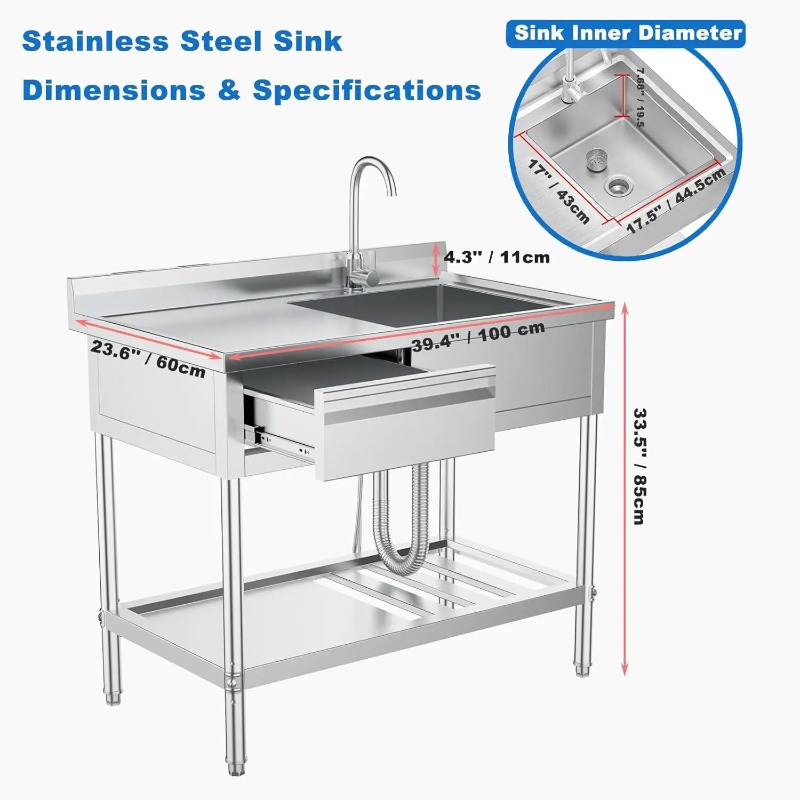 حوض غسيل متعدد الاستخدامات من  - مراجعة Commercial Kitchen Plumbing وسعره