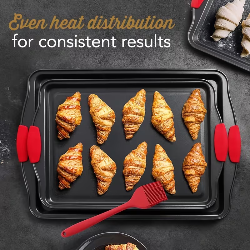 صينية خبز جديدة غير لاصقة بمقب - مراجعة Rotary Bakery Oven وسعره
