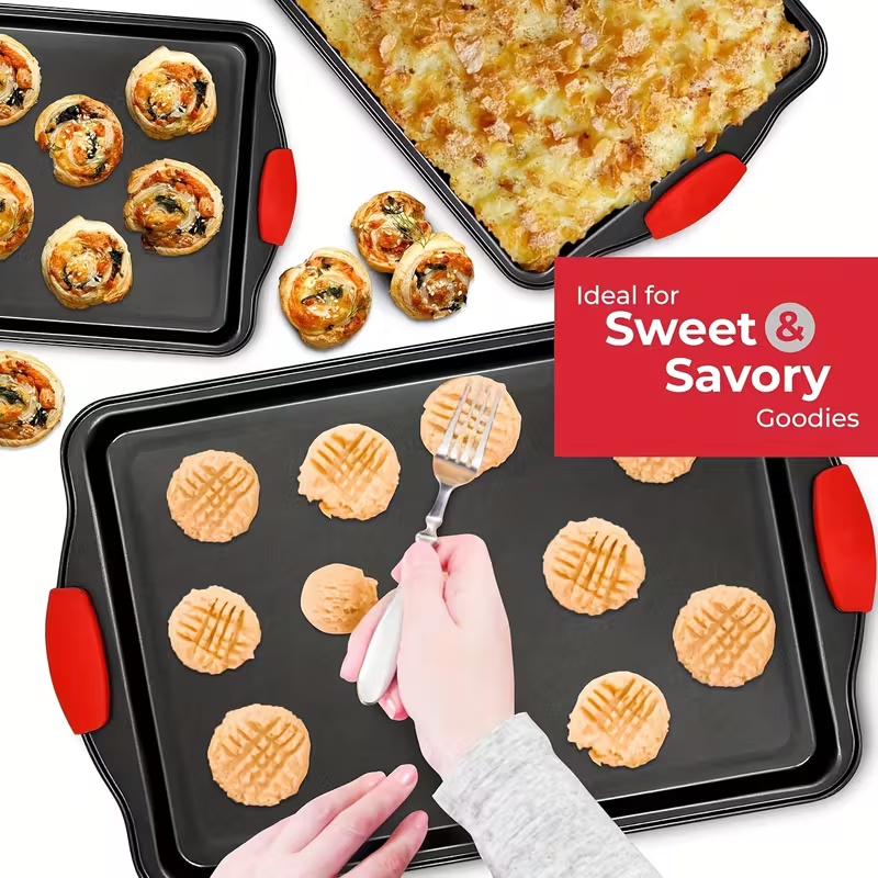 صينية خبز جديدة غير لاصقة بمقب - مراجعة Rotary Bakery Oven وسعره