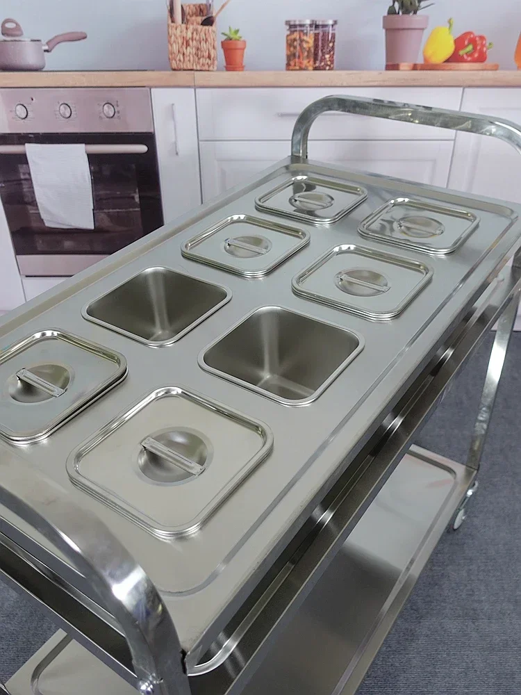 عربة توابل متنقلة من الفولاذ ا - مراجعة Commercial Kitchen Plumbing وسعره